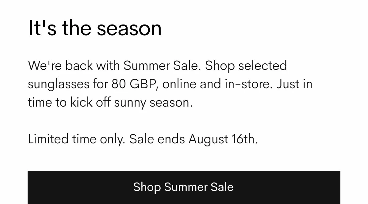 Shop Summer Sale