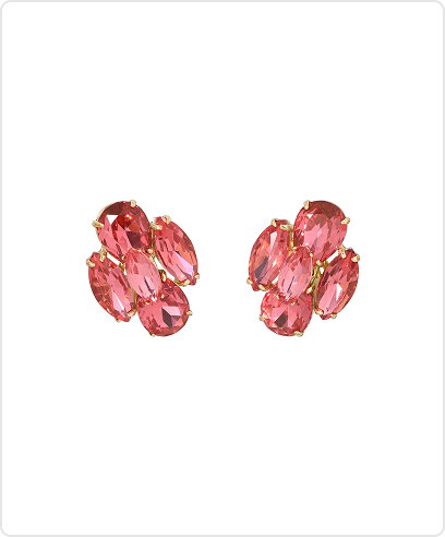 The Crystal Cluster Earrings