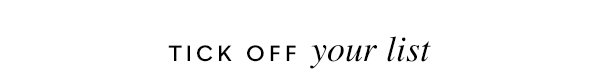 Tick Off Your List