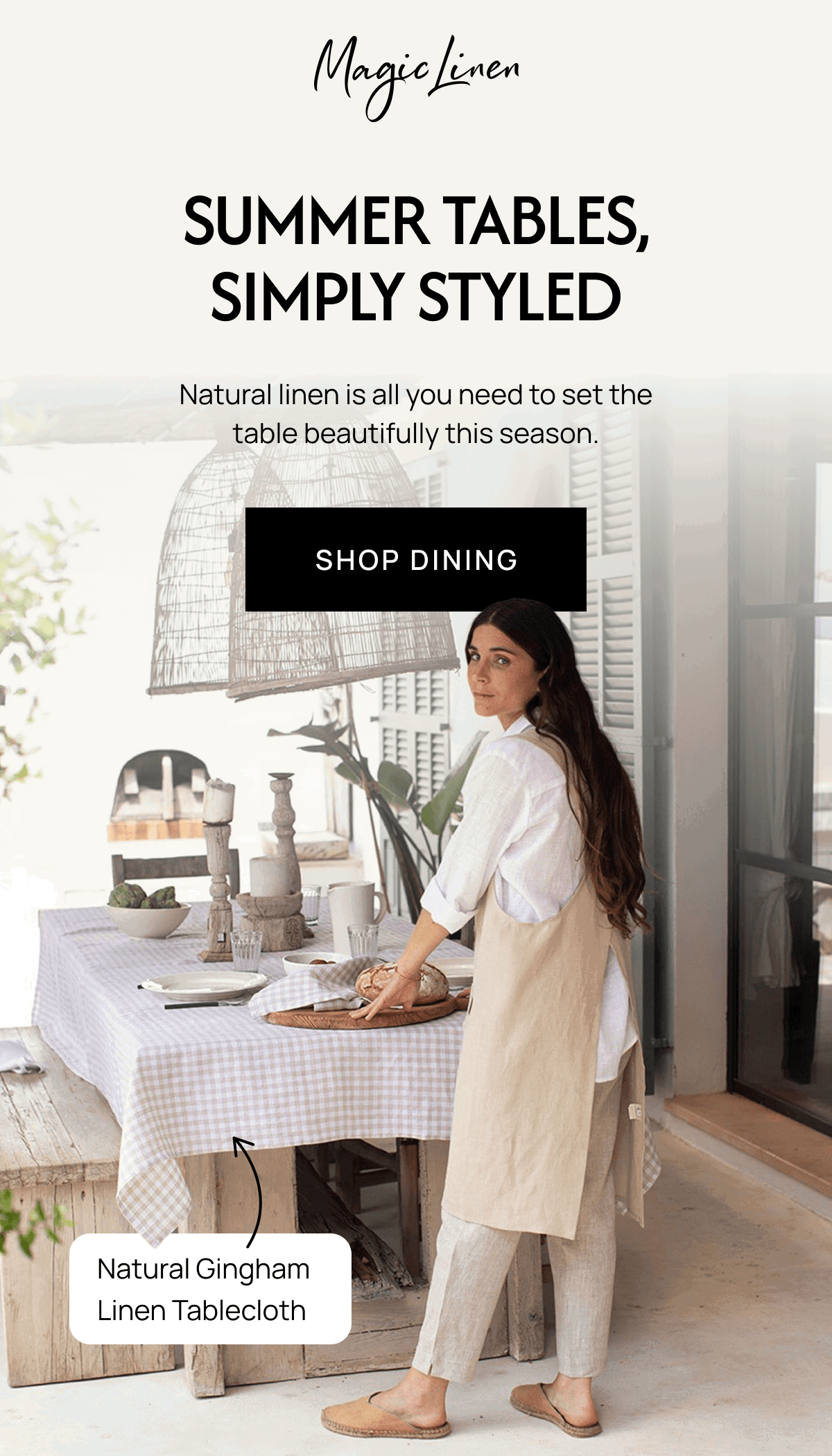 SUMMER TABLES, SIMPLY STYLED | SHOP DINING