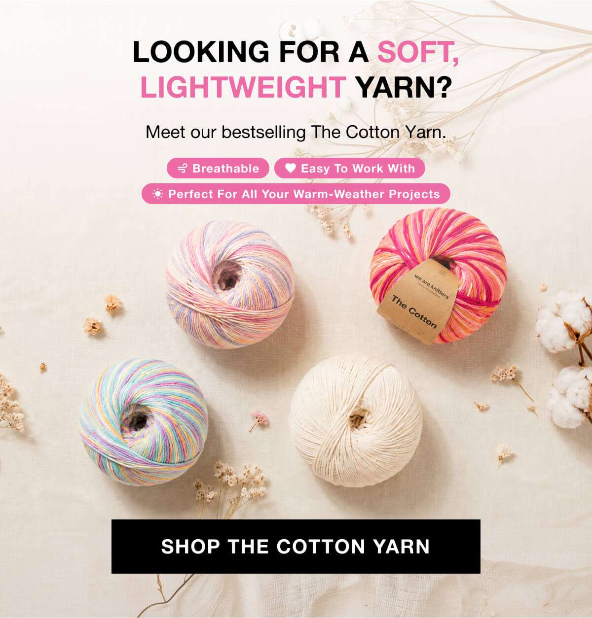 Looking for a soft, lightweight yarn?