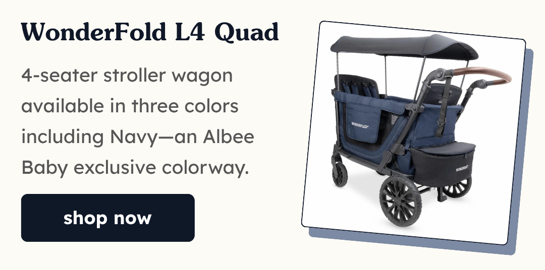 WonderFold L4 Quad (4 Seater) Stroller Wagon  |  Shop Now