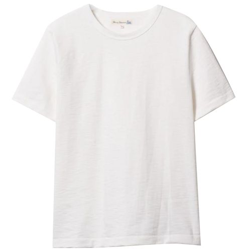 Merz b Schwanen 2S14 Loopwheeled Relaxed Fit Heavyweight T-Shirt - White
