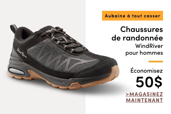 Aubaine à Tout Casser Chaussures de randonnée WindRiver pour hommes économisez 50$
