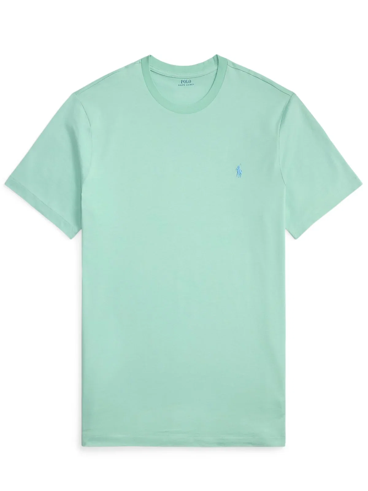 Lightweight cotton T-shirt with polo player embroidery