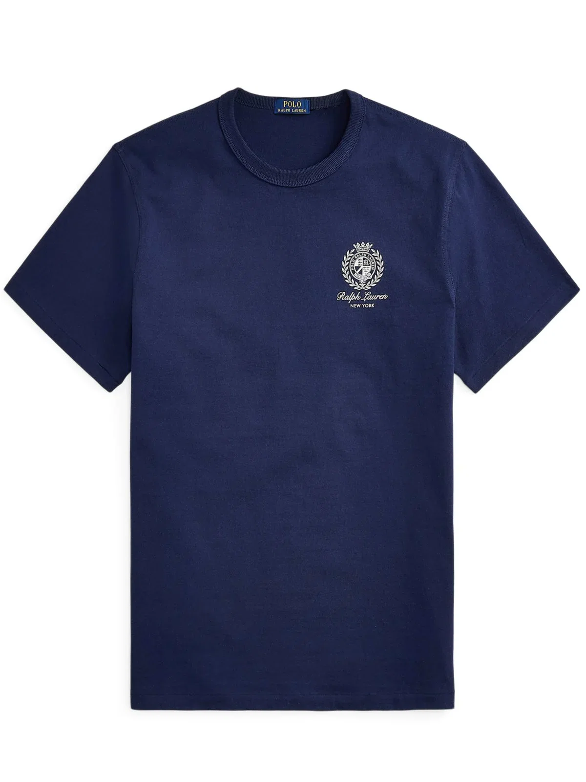 Cotton T-shirt with crest print on the back