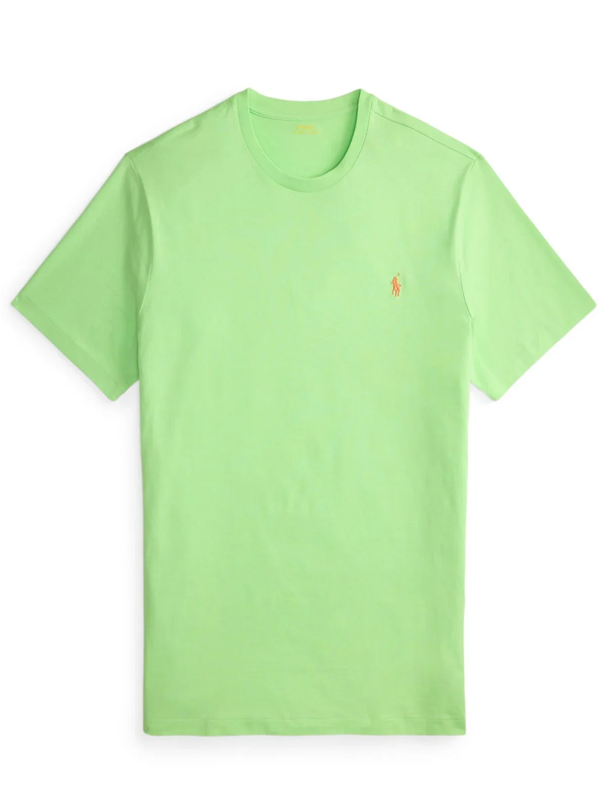 Lightweight cotton T-shirt with polo player embroidery