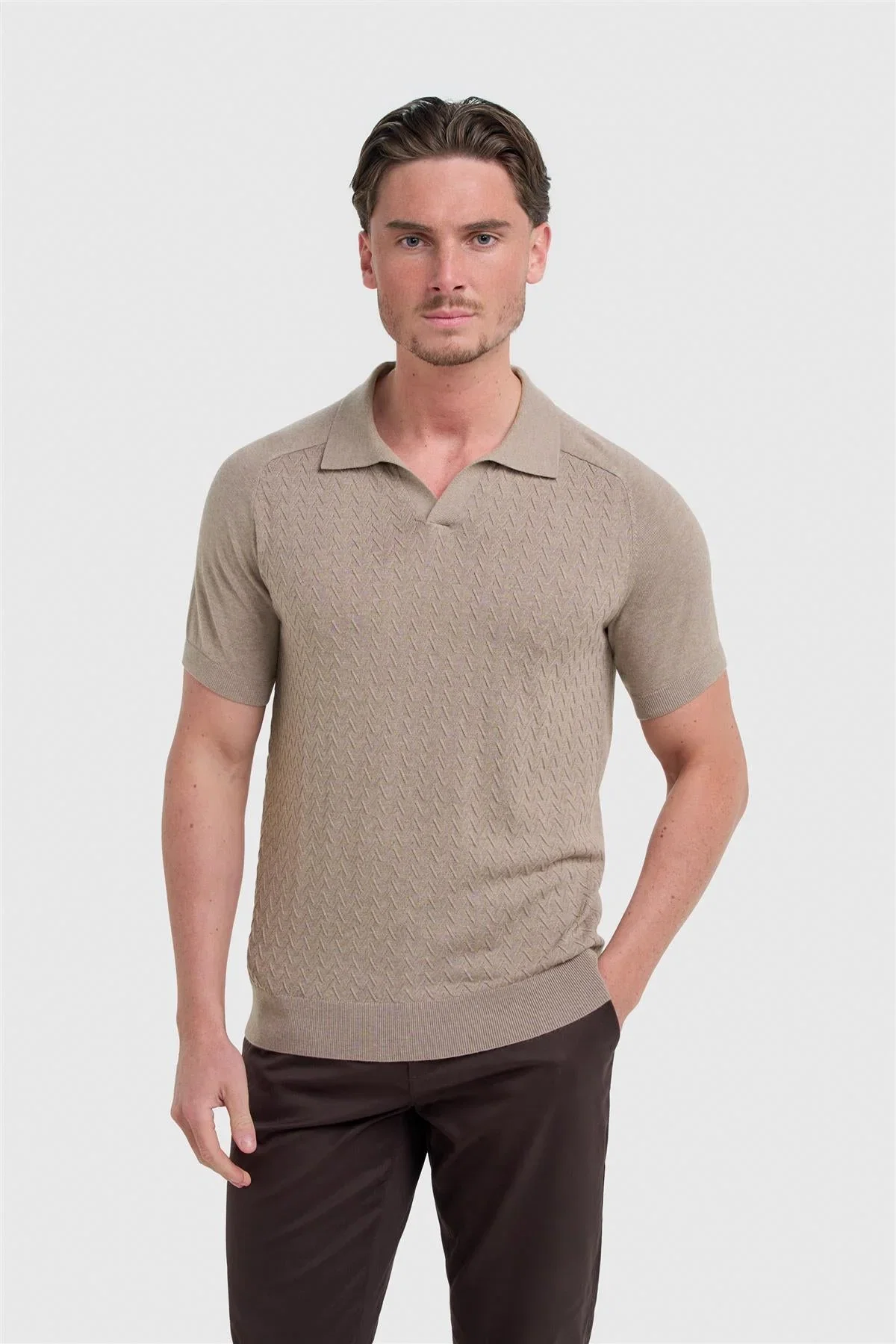 Image of Turin Light Brown Polo