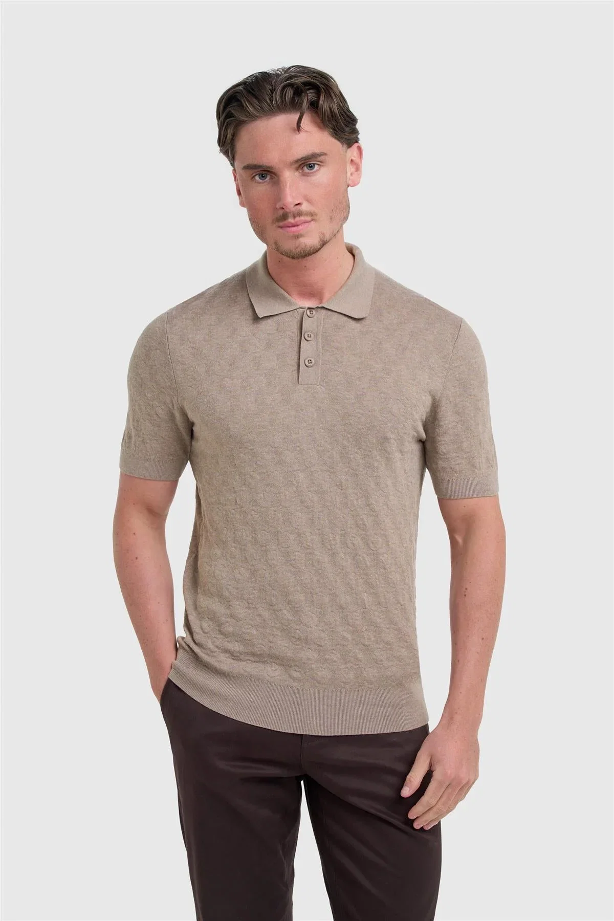 Image of Armando Light Brown Polo