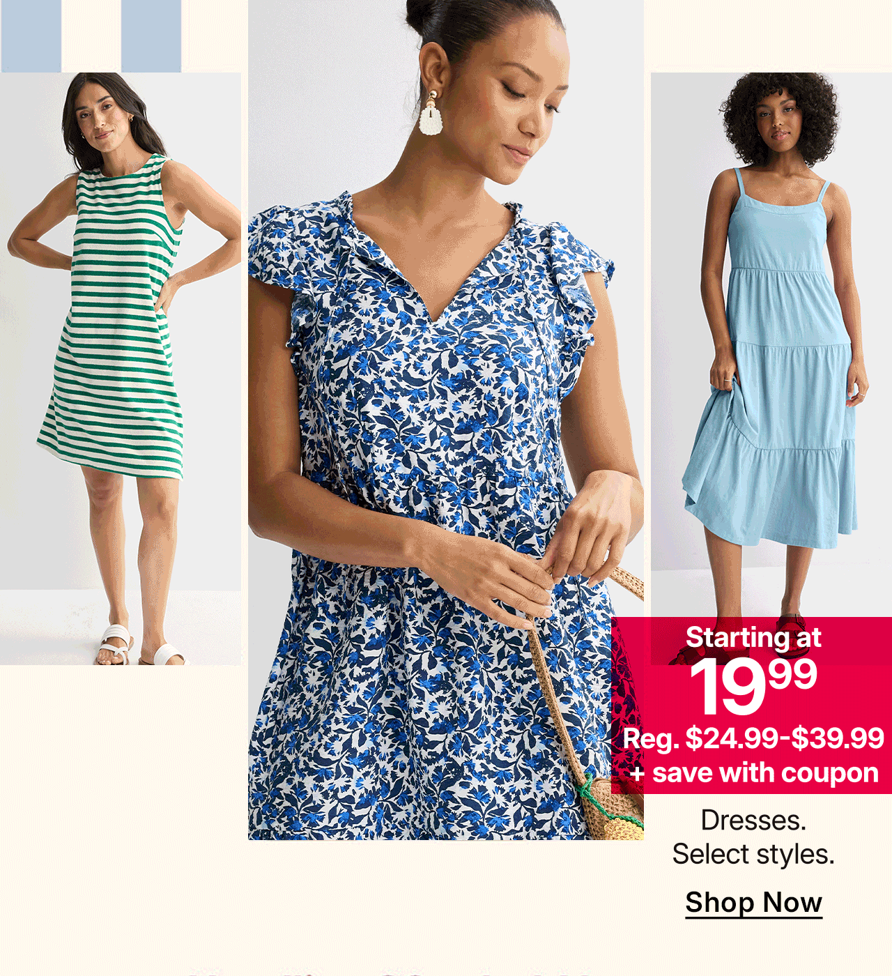 starting at $19.99 dresses