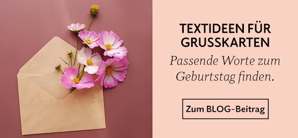 Passende Textideen für die Grußkarte zum Geburtstag