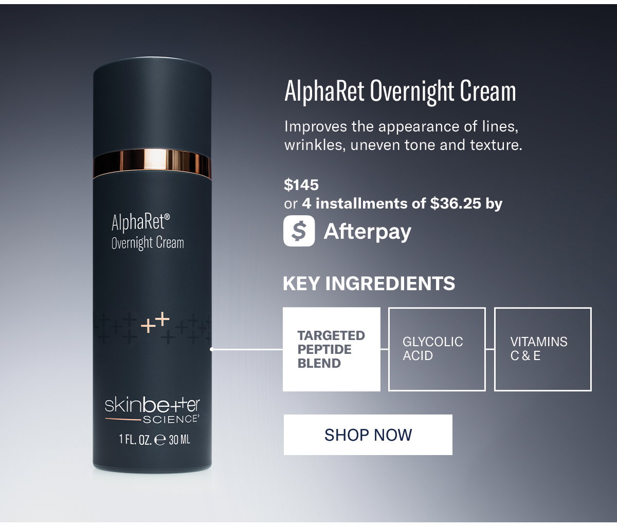 alpharet overnight cream