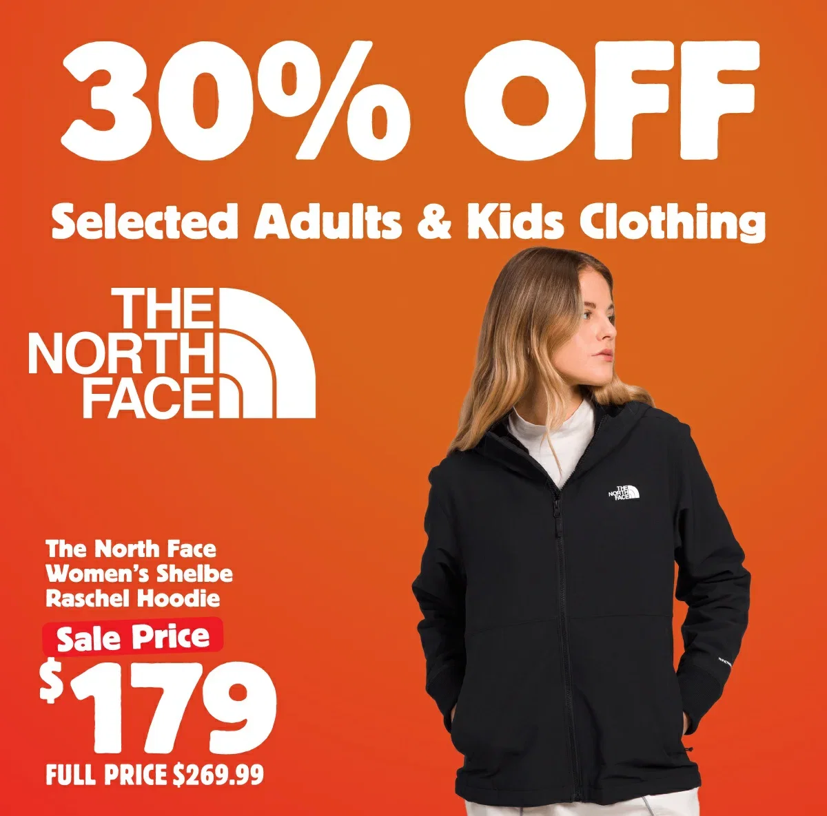 30% off Selected Adults & Kids Clothing by The North Face