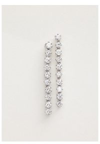 Aura Lab-Grown Diamond Drop Earrings In 14K White Gold By James Allen