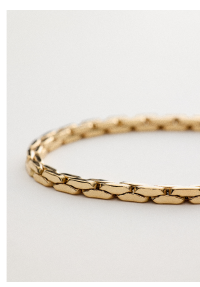 Golden Hour Compressed Cable Link Bracelet In 14K Yellow Gold By James Allen