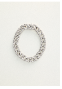 Pavé Curb Chain Diamond Bracelet In 14K White Gold By James Allen