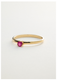 Garnet Solitaire Birthstone Ring In 14K Yellow Gold By James Allen