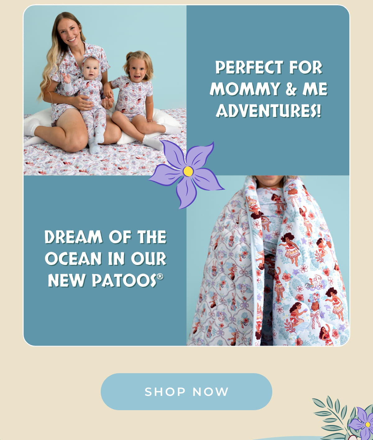 Perfect For Mommy & Me Adventures! Dream of the Ocean In Our Patoos. [SHOP NOW]