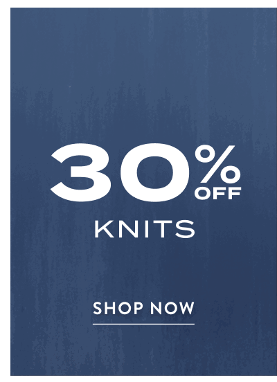 30% Off Knits