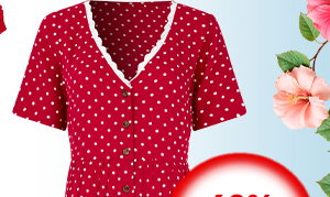 Summer Sunshine Spotty Tunic Dress - 40% Off Now £27