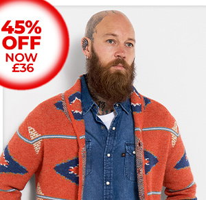 Orange Aztec Cardigan - 45% Off Now £36