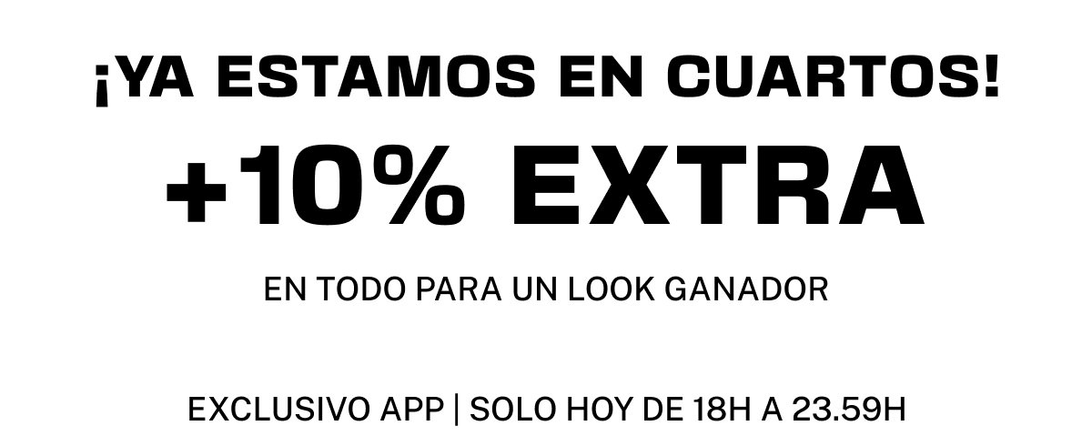 ¡YA ESTAMOS EN CUARTOS!