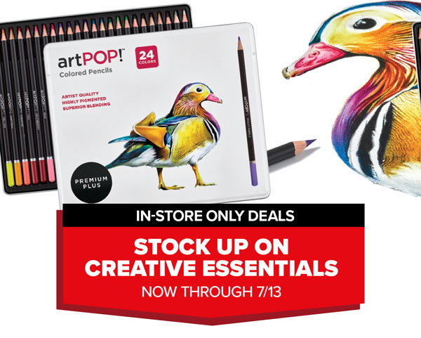 Stock Up on Creative Essentials Now Through 7/13