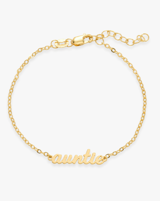 SCRIPT NAMEPLATE BRACELET