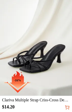 Clariva Multiple Strap Criss-Cross...