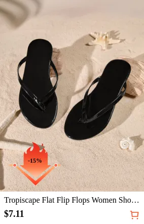 Tropiscape Flat Flip Flops Women...
