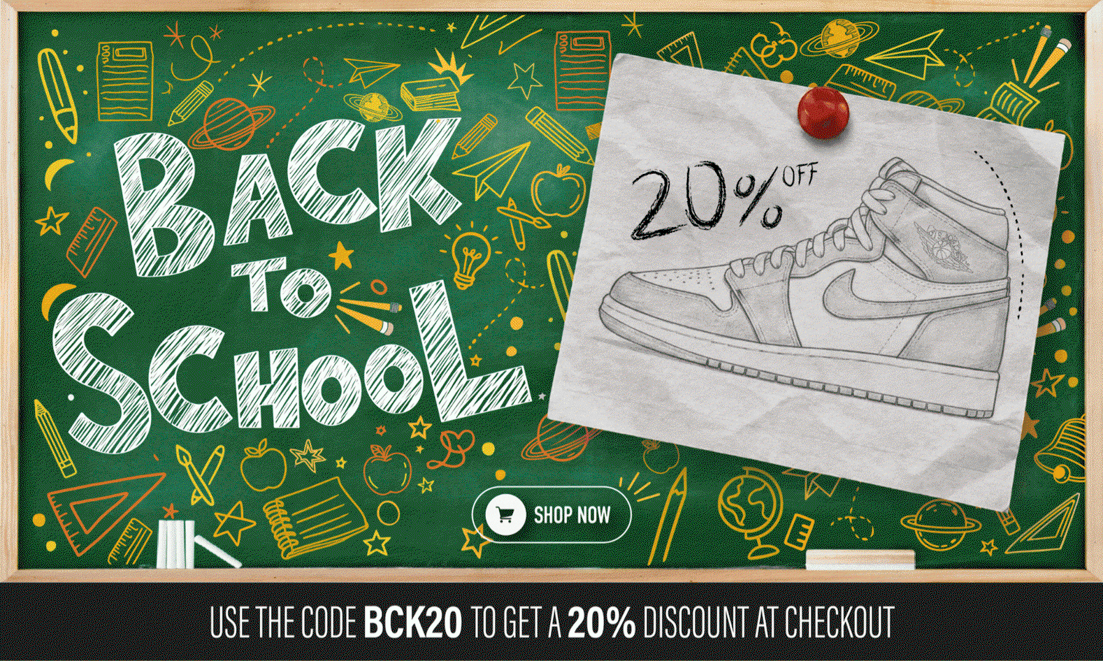 BACK TO SCHOOL SALE! SHOES, 20% OFF