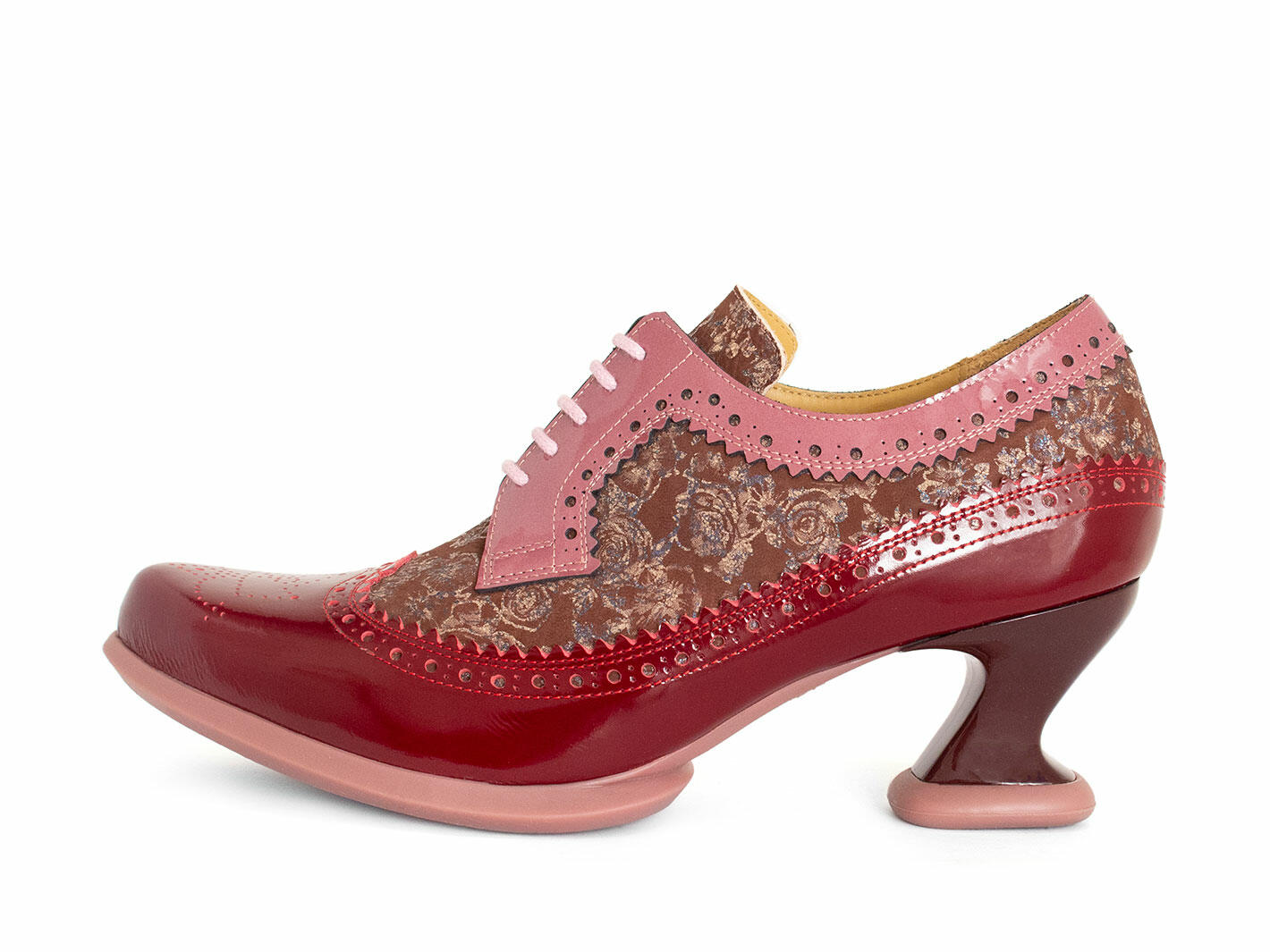 Image of Sole Talk Dr. Gunter: Floral/Burgundy