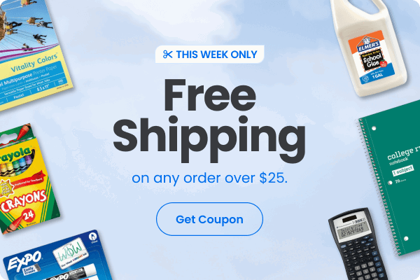 This week only: Free shipping on any order over $25