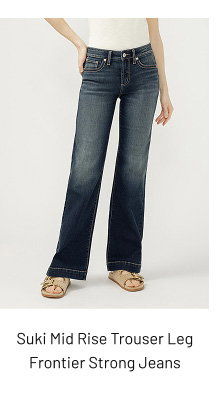 Suki Mid Rise Trouser Leg Frontier Strong Jeans