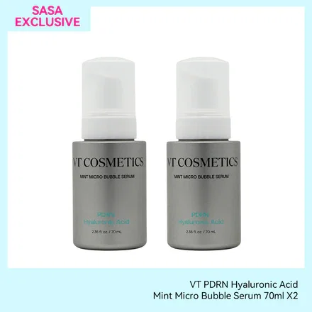 VT PDRN Hyaluronic Acid Mint Micro Bubble Serum  70ml X2