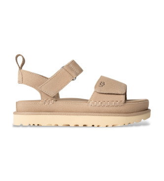 Sandalias de piel Goldenstar beige