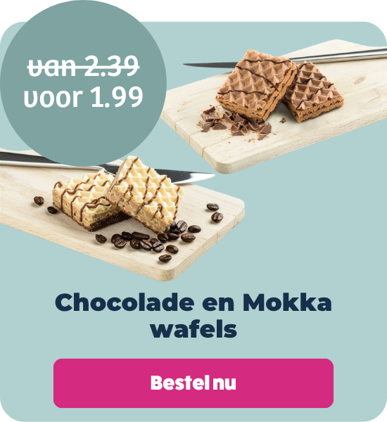 Chocolade en Mokka wafels