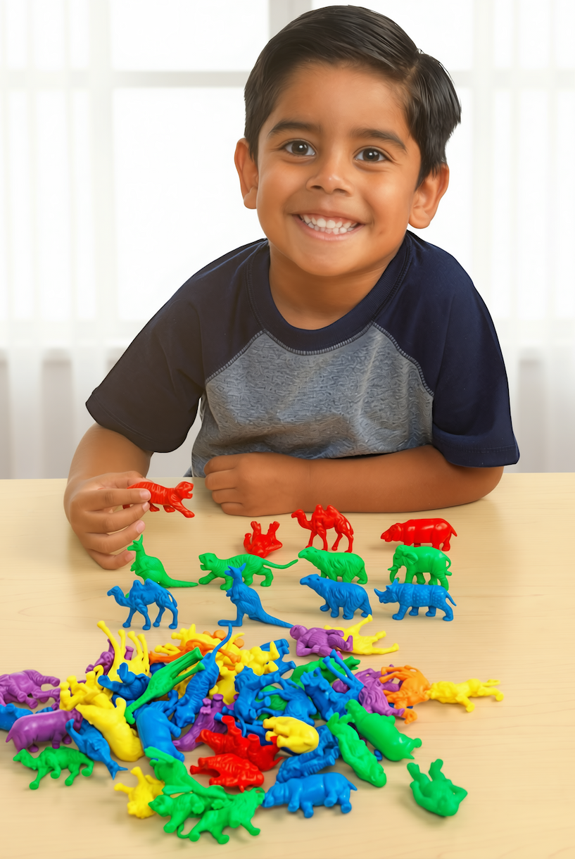 Excellerations® Wild Animal Counters - 120 Pieces