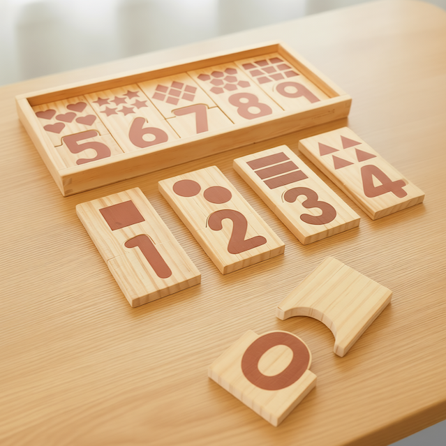 Excellerations® Number Puzzle Blocks - Natural