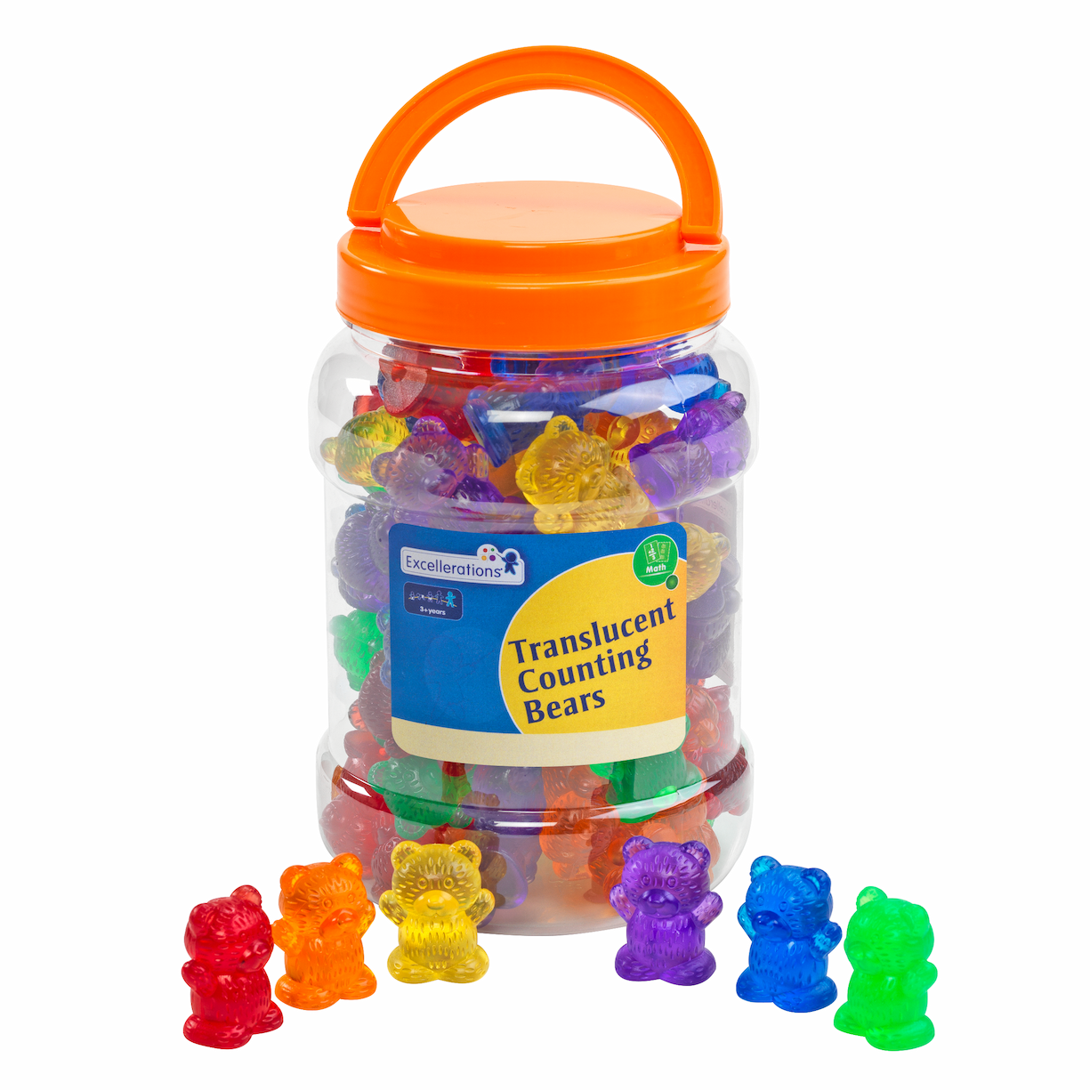 Excellerations® Translucent Bears - 72 Pieces
