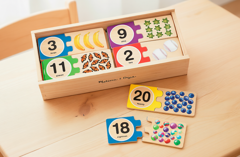 Self-Correcting 1-20 Number Puzzles