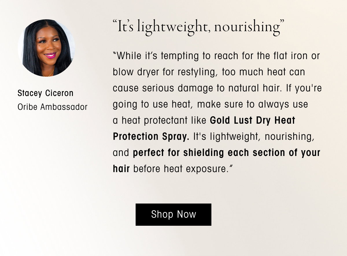 Discover Gold Lust Dry Heat Protection Spray
