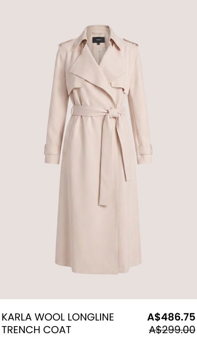 Karla Wool Longline Trench Coat