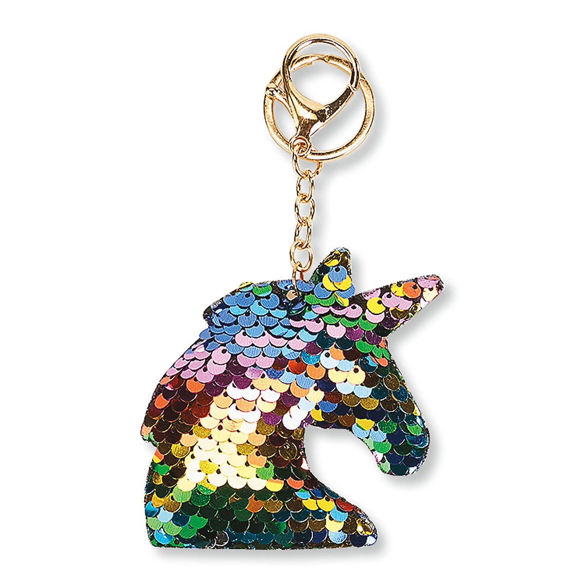 Image of Unicorn Sequin Keychain