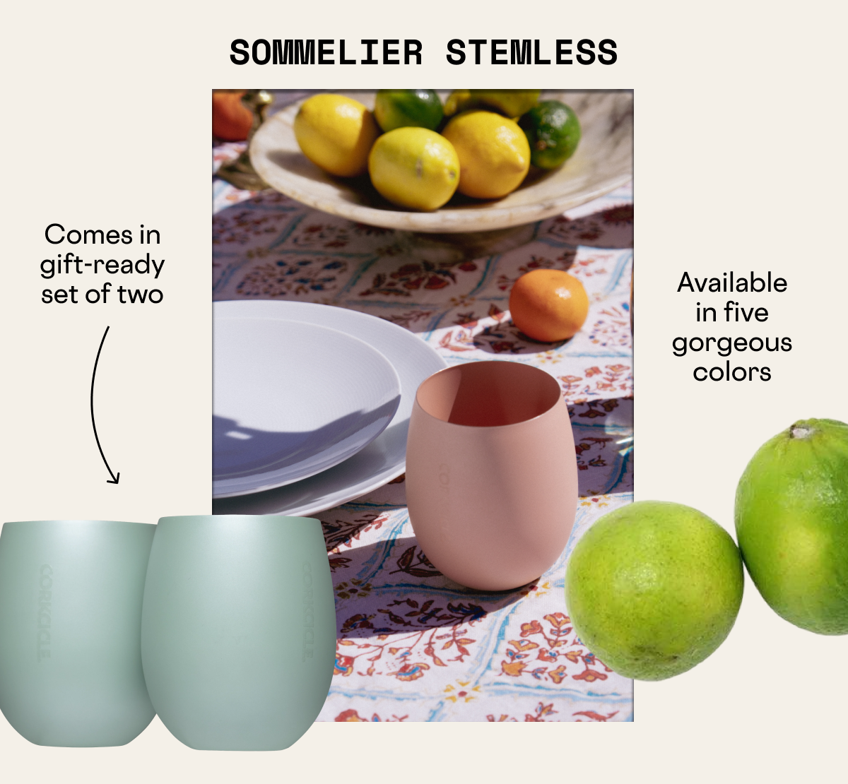 Shop the Sommelier Stemless 