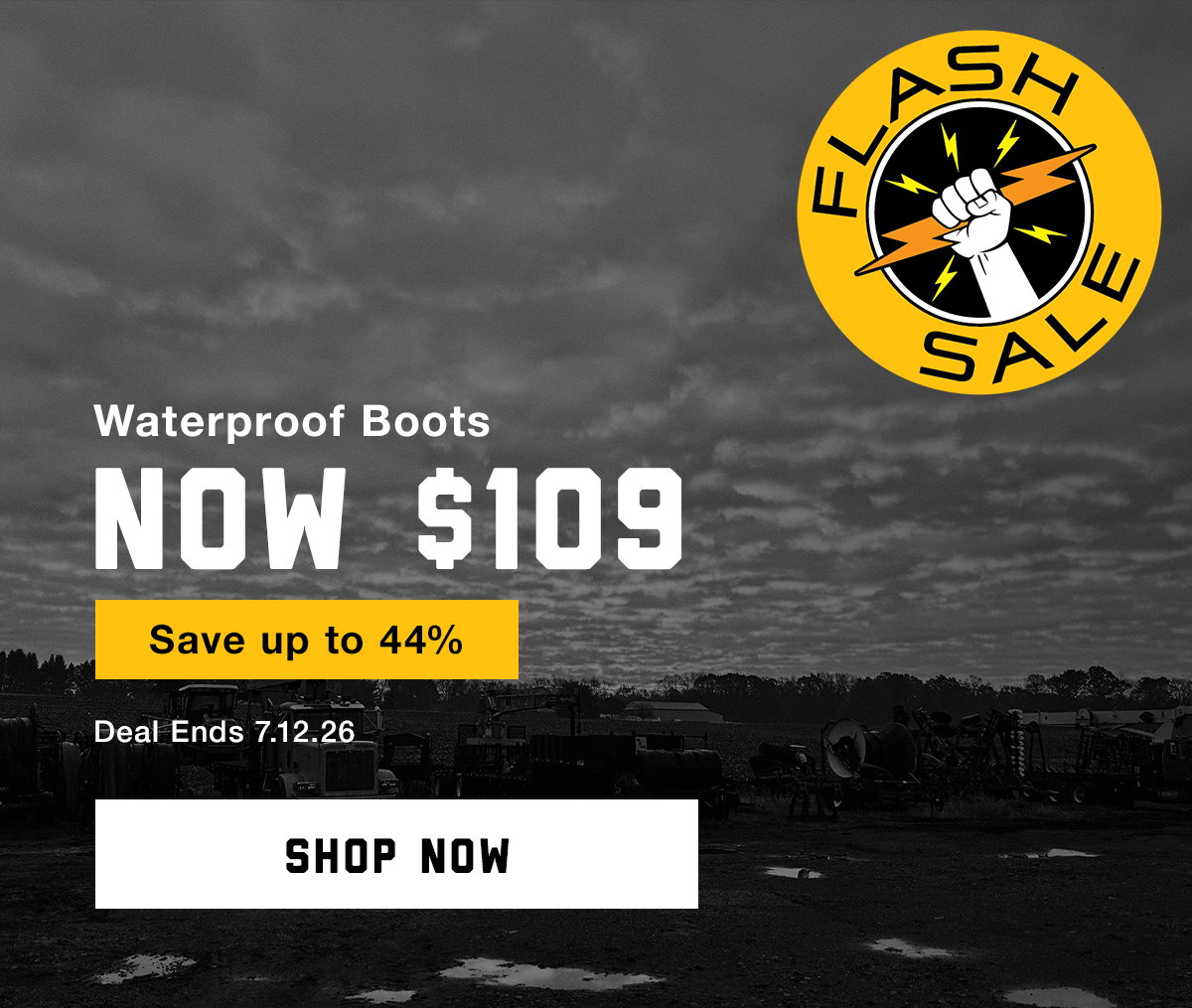 Friday Flash Sale - $109 Waterproof Boots!