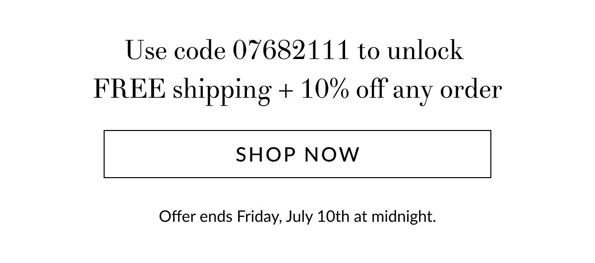 10% off + Free shipping on any order [Click here to Shop now]