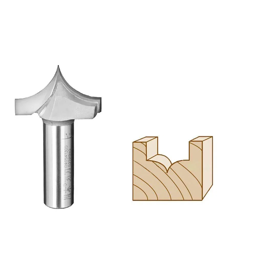 Radius Point Cutting Round Over Plunging Router bit