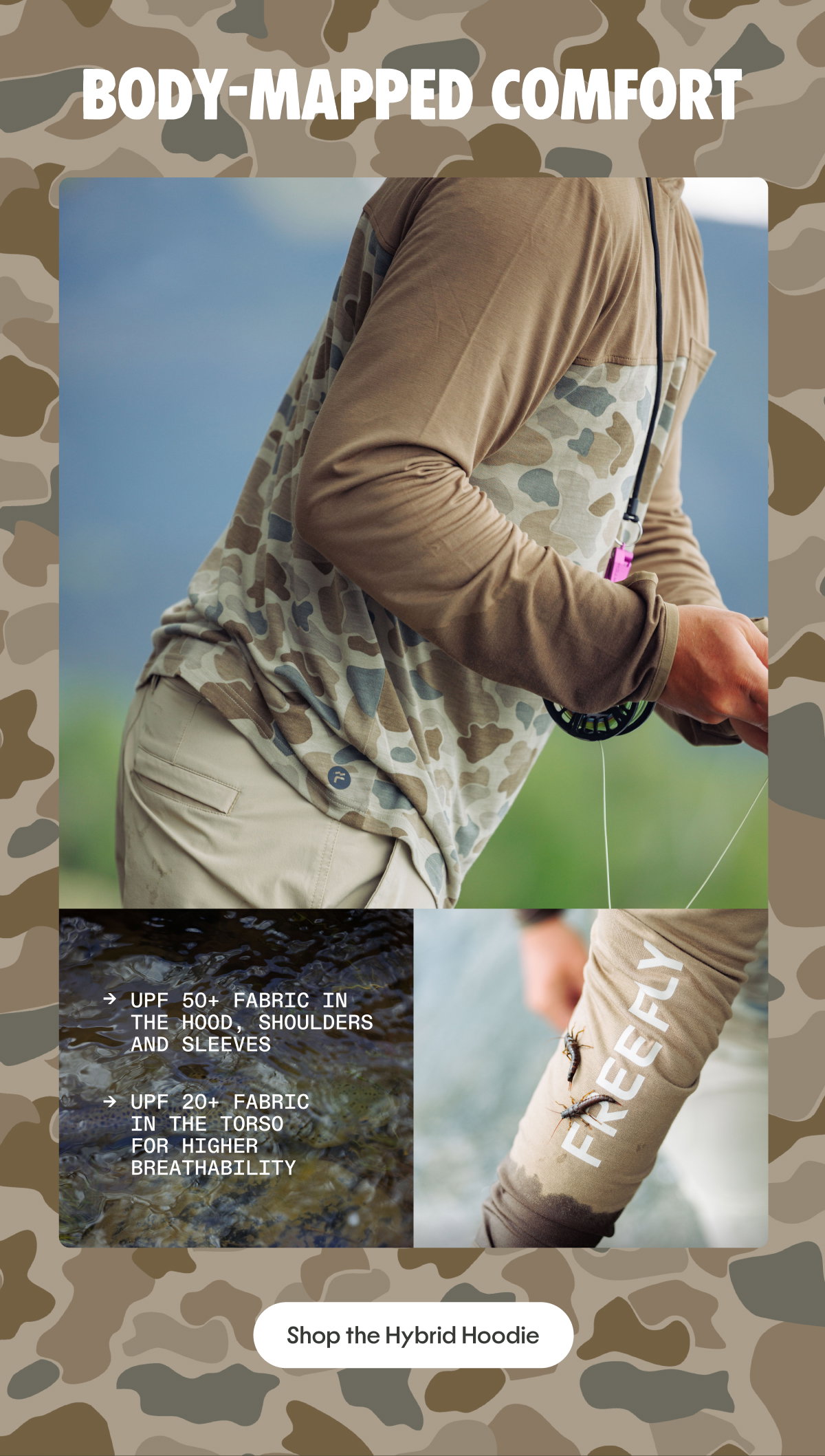 Shop the Hybrid Hoodie in NEW Vintage Camo Desert Tan