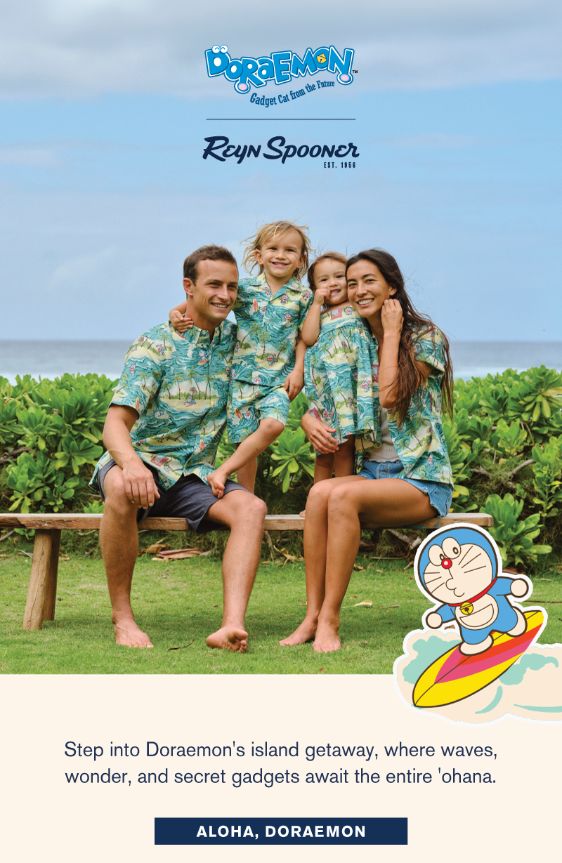 Aloha Doraemon x Reyn Spooner